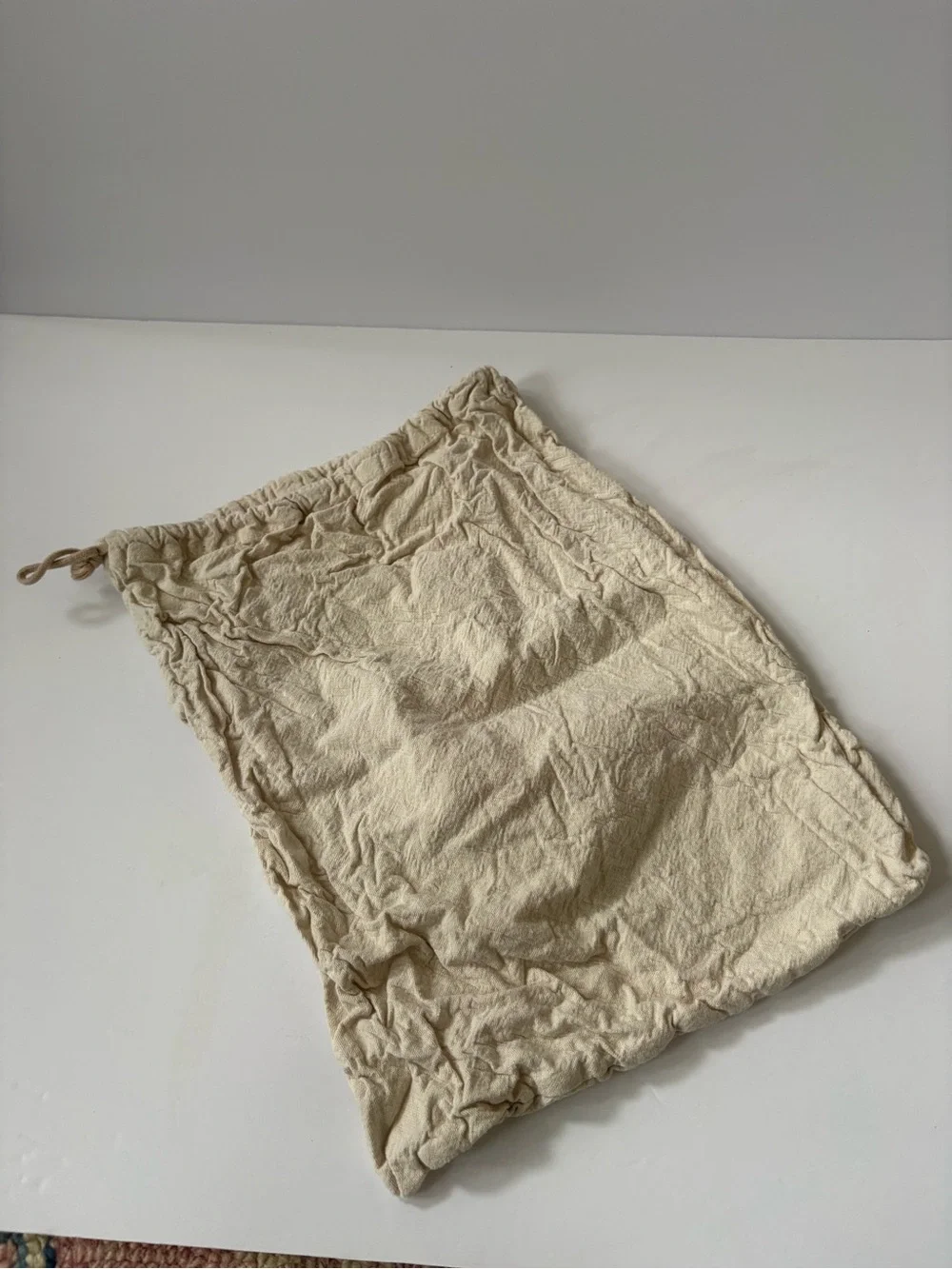 Canvas Drawstring Jacquemus Beige Tan Logo‎ Duster Bag 11*15 Shoe Bag